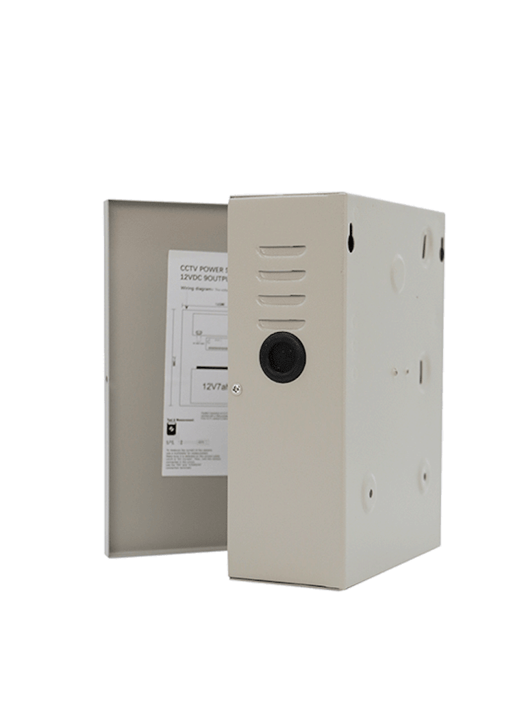 Fuente de Poder Profesional 12 VCD 10 Amperes 9 Canales 1.1 Amperes por Canal Compatible con Bateria de Respaldo ( No incluida ) Protección contra Sobrecargas - SX-10A-9CH-B - Imagen 3