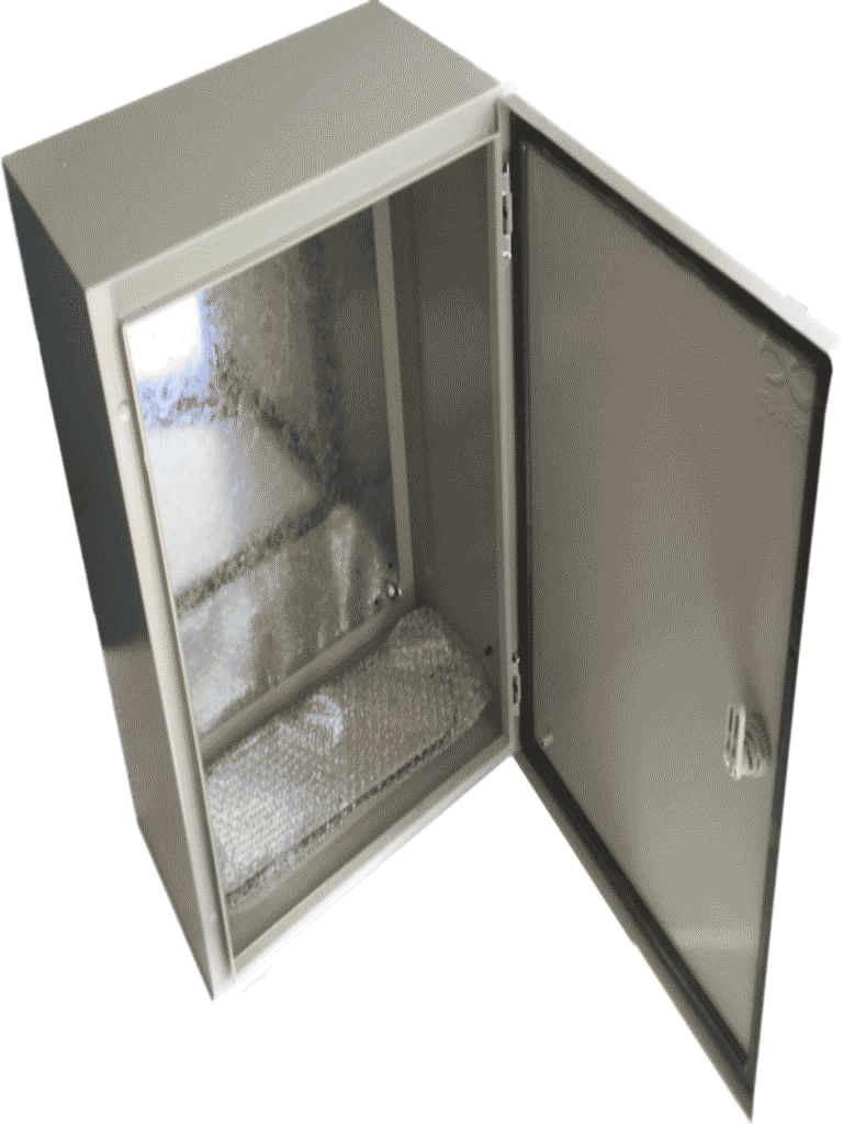 Gabinete metálico Alto 70cm Ancho 50cm Profundidad 25cm grado IP65 NEMA 4 - SBE-705025