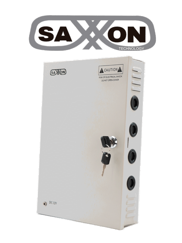 Fuente de Poder Profesional 12 VCD 10 Amperes 18 Canales 0.5 Amperes por Canal Protección contra Sobrecargas Led Indicador de Funcionamiento - SX-10A-18CH