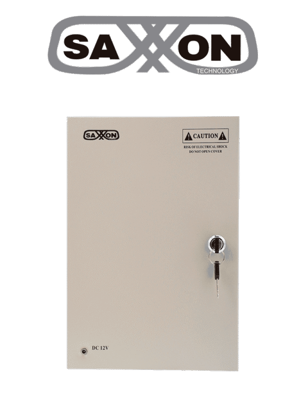 Fuente de Poder Profesional 12 VCD 20 Amperes 9 Canales 2.2 Amperes por Canal Protección contra Sobrecargas Led Indicador de Funcionamiento - SX-20A-9CH