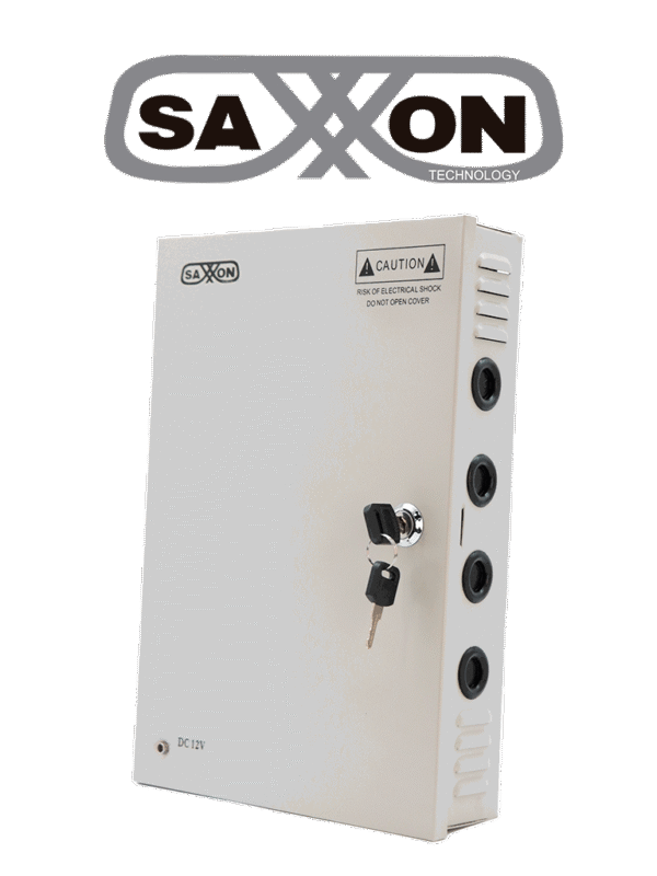 Fuente de Poder Profesional 12 VCD 30 Amperes 18 Canales 1.6 Amperes por Canal Protección contra Sobrecargas Led Indicador de Funcionamiento Con Switch 110 220V - SX-30A-18CH