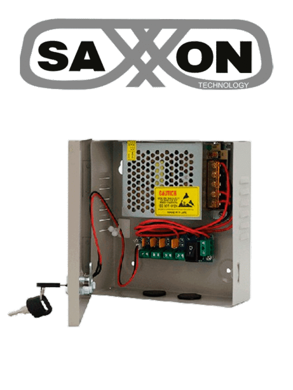 Fuente de Poder Profesional 12 VCD 5 Amperes 4 Canales 1.1 Amperes por Canal Protección contra Sobrecargas Led Indicador de Funcionamiento - SX-5A-4CH