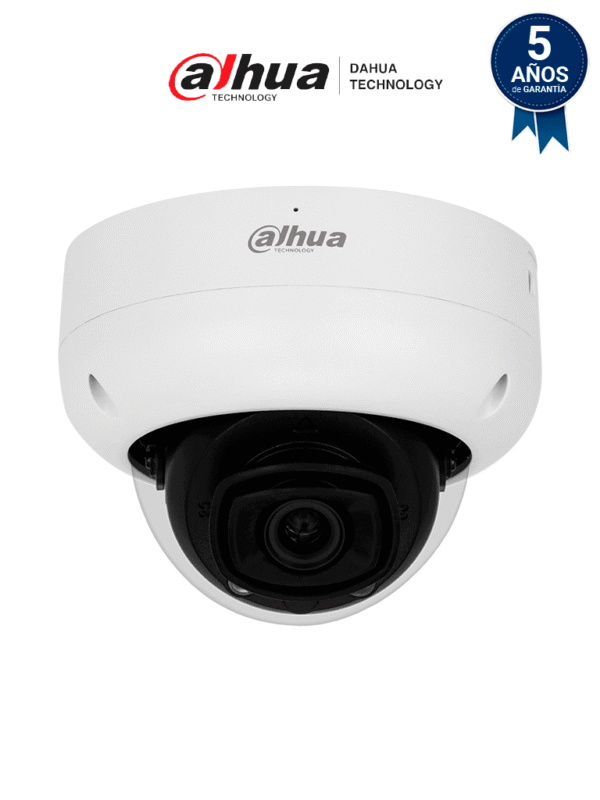 Cámara IP Domo de 4 Megapixeles Lente de 2.8mm IR LED 50m AcuPick WizMind Metadatos Protección Perimetral Conteo de Personas SMD 3.0 IP67 IK10 E&S de Alarma y Audio - DH-IPC-HDBW5442R-ASE