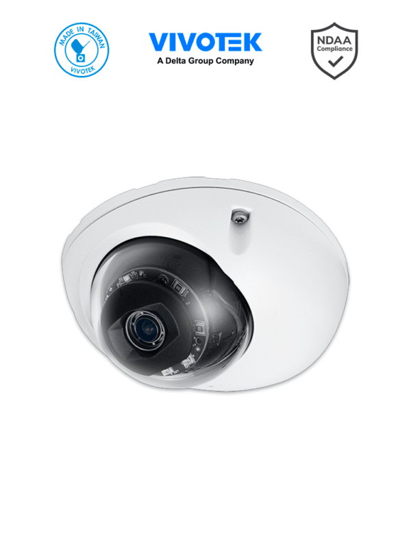 Camara IP domo Exterior 2 Megapixeles Lente fijo 2.8mm Iluminadores IR 20 Mts Microfono integrado 1 x puerto PoE M12 1xDI 1xDO IP67 IK10 NEMA4x ONVIF Certificacion de Transporte - MD9560-H-V2 (2.8 mm)