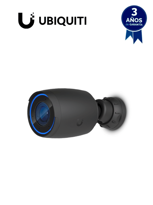 Cámara 4K Zoom óptico 3X IA avanzada: detecta personas lee matrículas IR 25 metros microfono integrado audio bidireccional Exterior Interior PoE+ (Color Negro) - UVC-AI-PRO