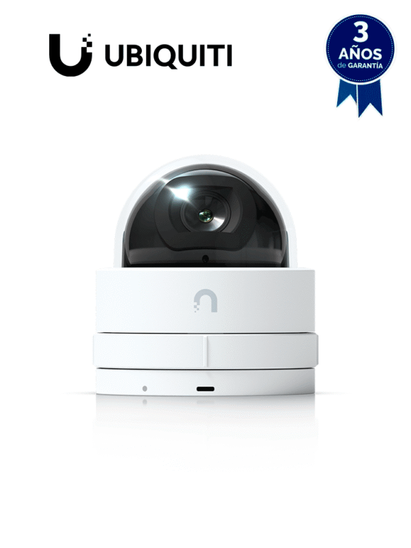 Camara ultracompacta de 4MP Angulo de visión 102 4° IR de 20 metros Detecciones inteligentes con IA Tamper para manipulacipones IK06 30FPS - UVC-G5-DOME-ULTRA