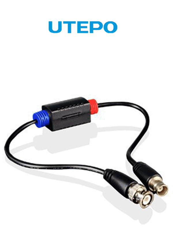 UTEPO UTP1201XPHD - Aislador pasivo de tierra por BNC en HD elimina ruido e interferencia por lazos de tierra soporta señales de video HDCVI/TVI/AHD - UTP1201XP-HD