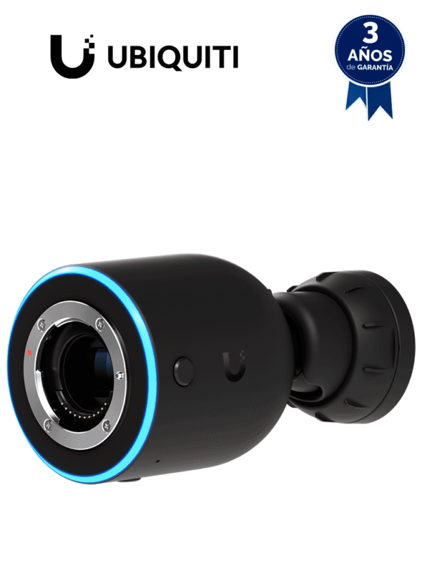 Camara IP bullet para exterior 8 MP 4K Lente fijo 17mm de apertura amplia Microfono y Bocina integrados Deteccion avanzada IA: Movimiento Personas Vehiculos LPR - UVC-AI-DSLR