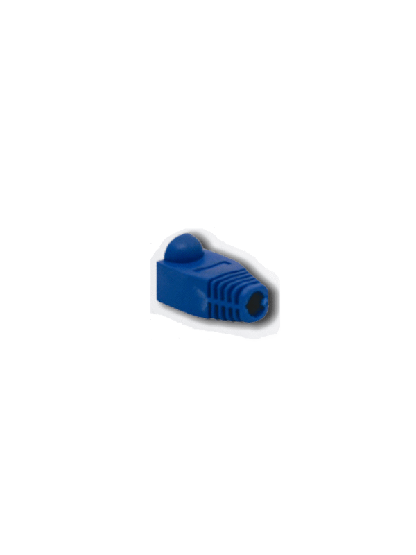 Bota para plug Cat 5e y Cat 6 paquete de 50 piezas color azul - SBE-CAP-828-BL