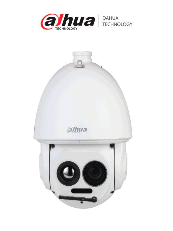 Cámara IP híbrida térmica 4MP 45X IR 100m Defog Fusión de imágenes WDR Ranura MicroSD E&S de Alarma y Audio Hi-PoE IP66 Detección de calor Seguimiento de puntos fríos y calientes Protección Perimetral SMD - DHI-TPC-SD5441