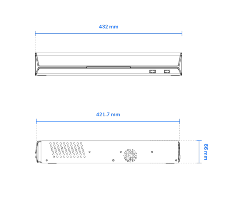 Grabador NVR 32 Canales 16 Puertos PoE 4 Bahias Deep Search Smart VCA Search Ciberseguridad Trend Micro Salida HDMI 4K Centralizacion con VAST 2 VSS Grabacion de 192Mbps Gestión PoE ONVIF NDAA - ND9542P - Imagen 2